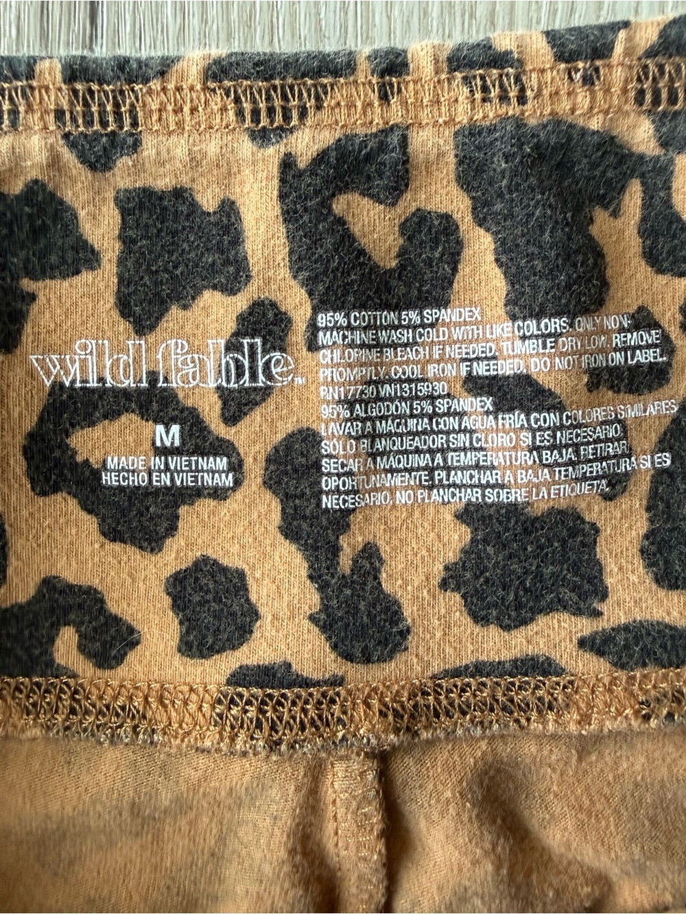 wild fable Leopard-Print Leggings in Black and Tan - Picture 3 of 7